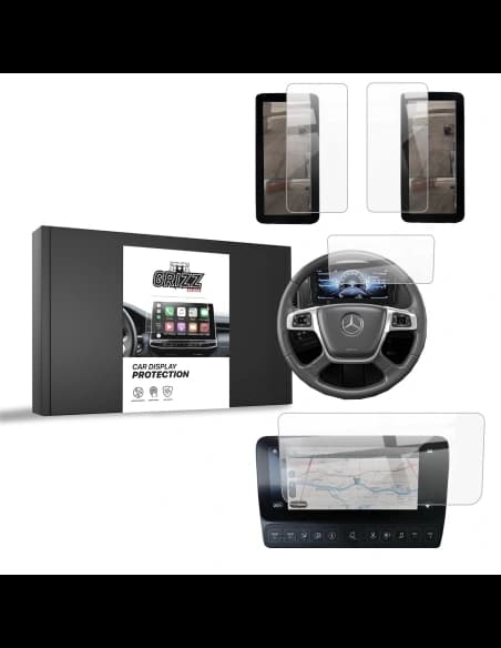 Ceramic GrizzGlass CarDisplay Protection Mercedes Actros F 2021-2024 [4in1]