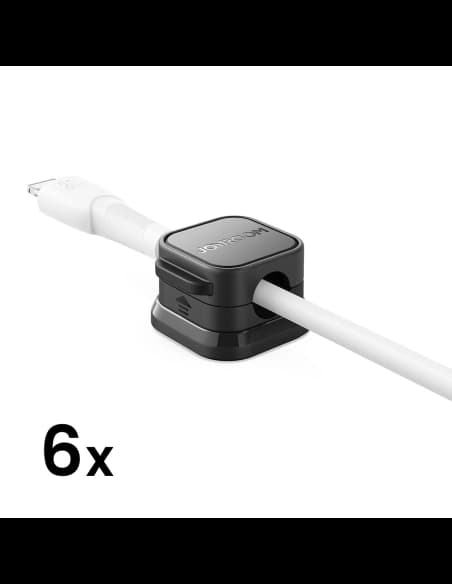 Organizer kabli Joyroom JR-ZS368 magnetyczny czarny (6 szt.)