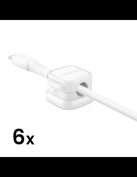 Organizer kabli Joyroom JR-ZS368 magnetyczny biały (6 szt.)