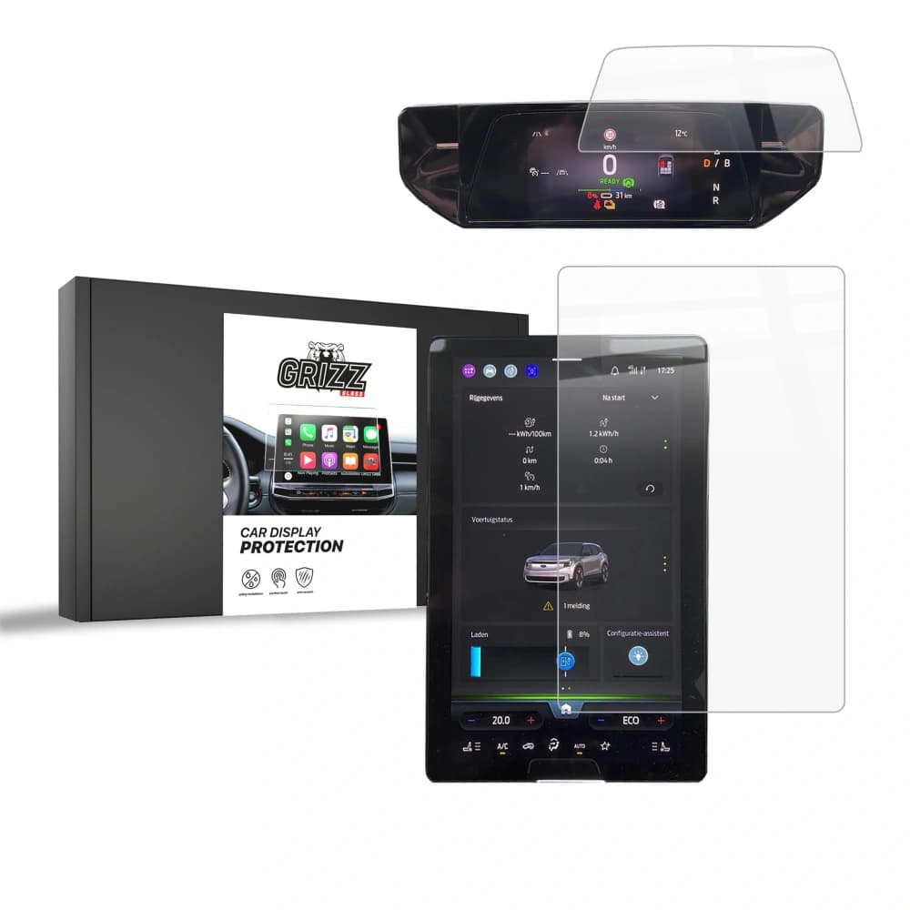 Ceramic GrizzGlass CarDisplay Protection Ford Explorer EV 14,6" 2024-2025 [2in1] - 1