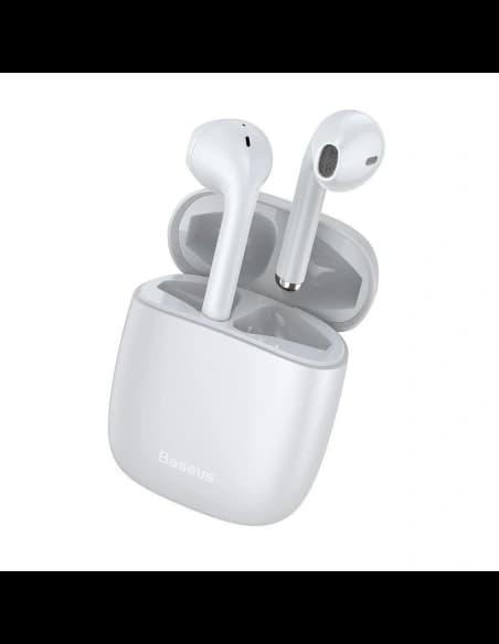 Căști wireless Baseus Encok W04 TWS, Bluetooth 5.0 (albe)