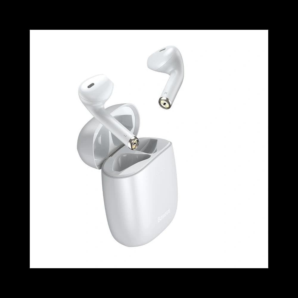 Căști wireless Baseus Encok W04 TWS, Bluetooth 5.0 (albe) - 4