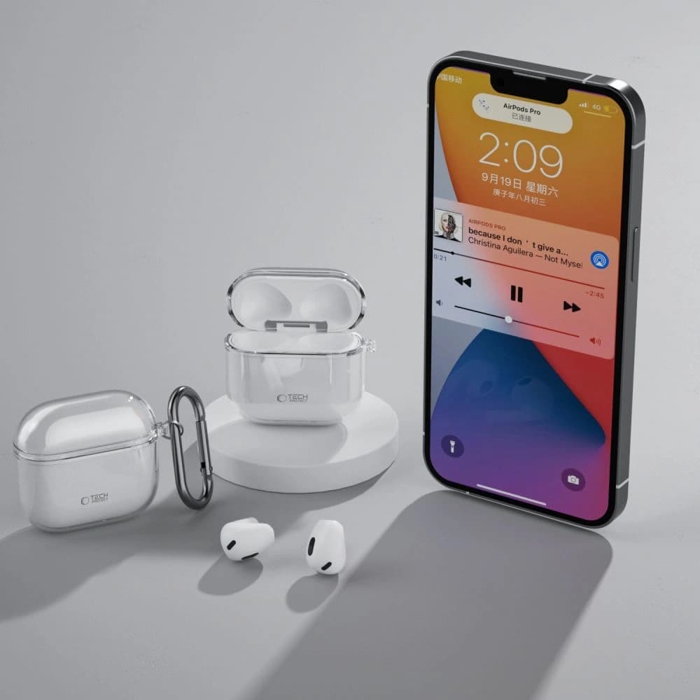 Tech-Protect Flexair Apple AirPods 4 Átlátszó - 5