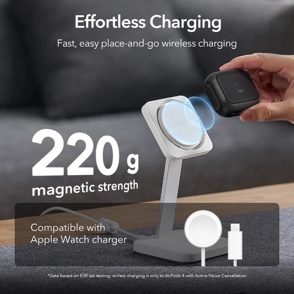 ESR Orbit Halolock MagSafe Apple AirPods 4 Fekete - 3