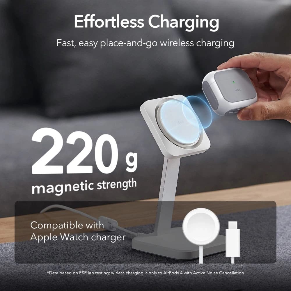 ESR Orbit Halolock MagSafe Apple AirPods 4 Fehér - 3