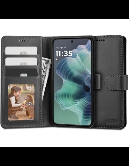 Etui Tech-Protect Wallet Motorola Moto G35 5G černé