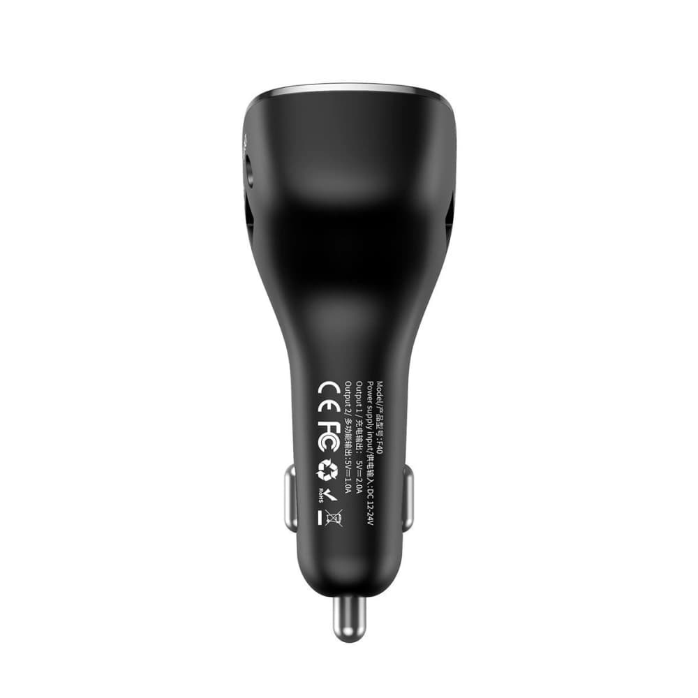 Baseus Streamer F40 AUX wireless MP3 car charger Black - 4