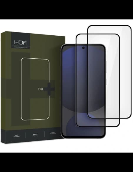 Hofi Glass Pro+ Samsung Galaxy S24 FE Black [2 PACK]