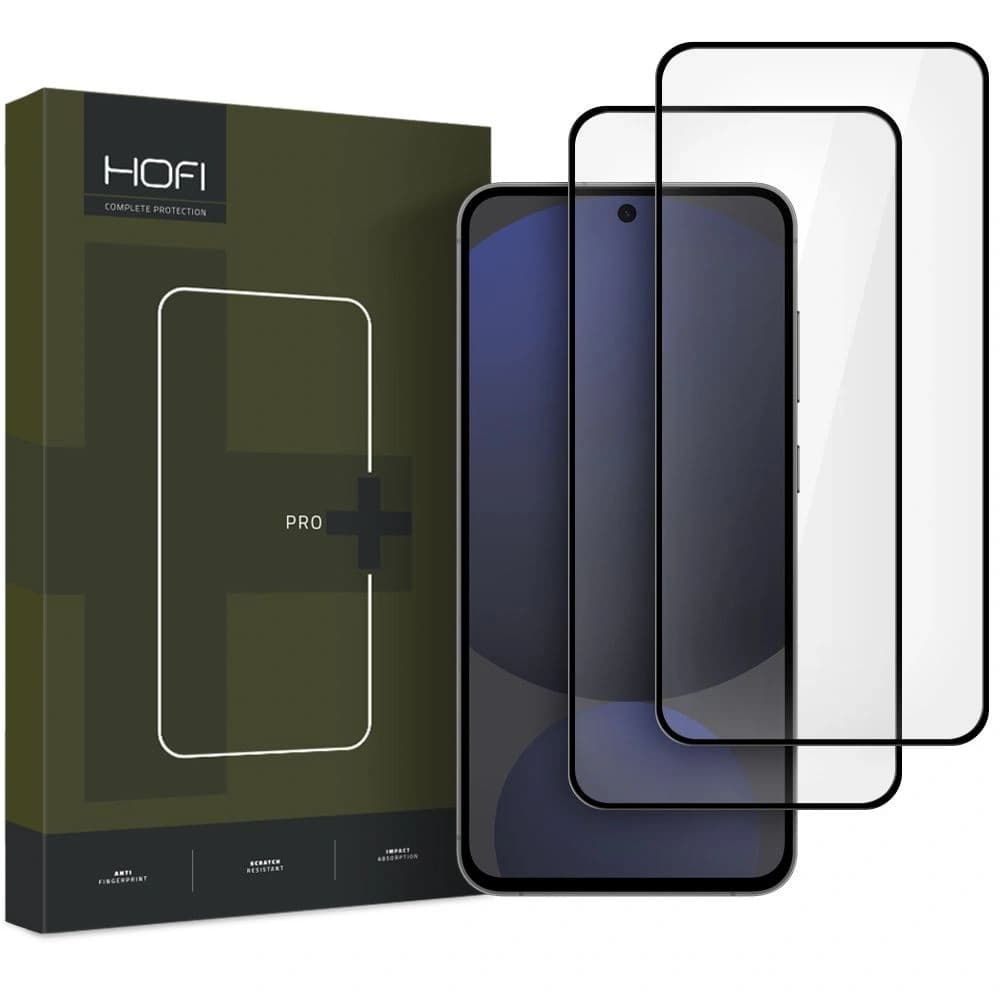Hofi Glass Pro+ Samsung Galaxy S24 FE Black [2 PACK] - 1