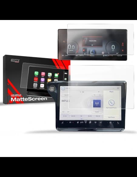 Matte GrizzGlass CarDisplay Protection Ford Puma 12" 2024-2025 [2in1]