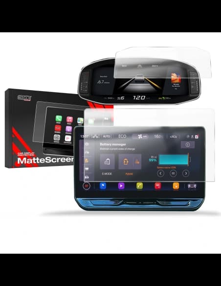 Matte GrizzGlass CarDisplay Protection Seat Leon 4 12,9" Facelift 2024-2025 [2in1]