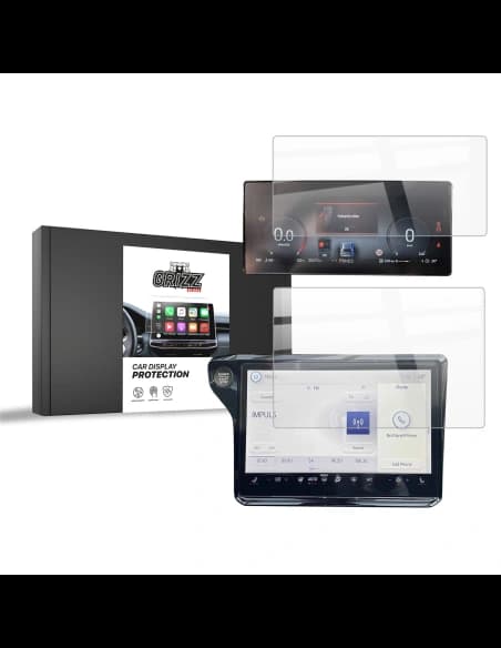 Ceramic GrizzGlass CarDisplay Protection Ford Puma 12" 2024-2025 [2in1]