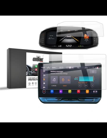 Ceramic GrizzGlass CarDisplay Protection Seat Leon 4 12,9" Facelift 2024-2025 [2in1]