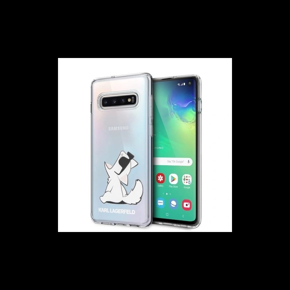 Karl Lagerfeld KLHCS10CFNRC S10 G973 tvrdý obal průhledný Choupette Fun