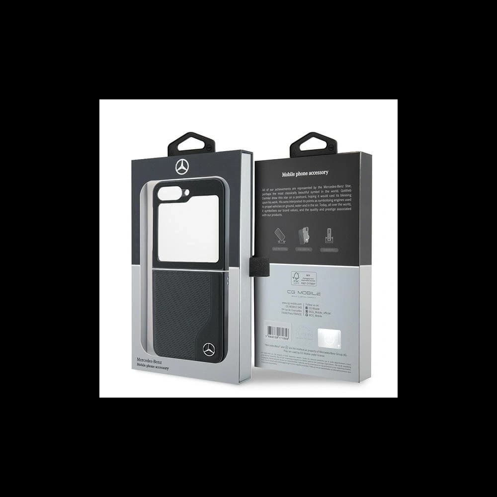 Mercedes MEHMZF623RBGVK Samsung Galaxy Z Flip 6 / 7 FE Bőr Fa Imitáció MagSafe fekete - 8