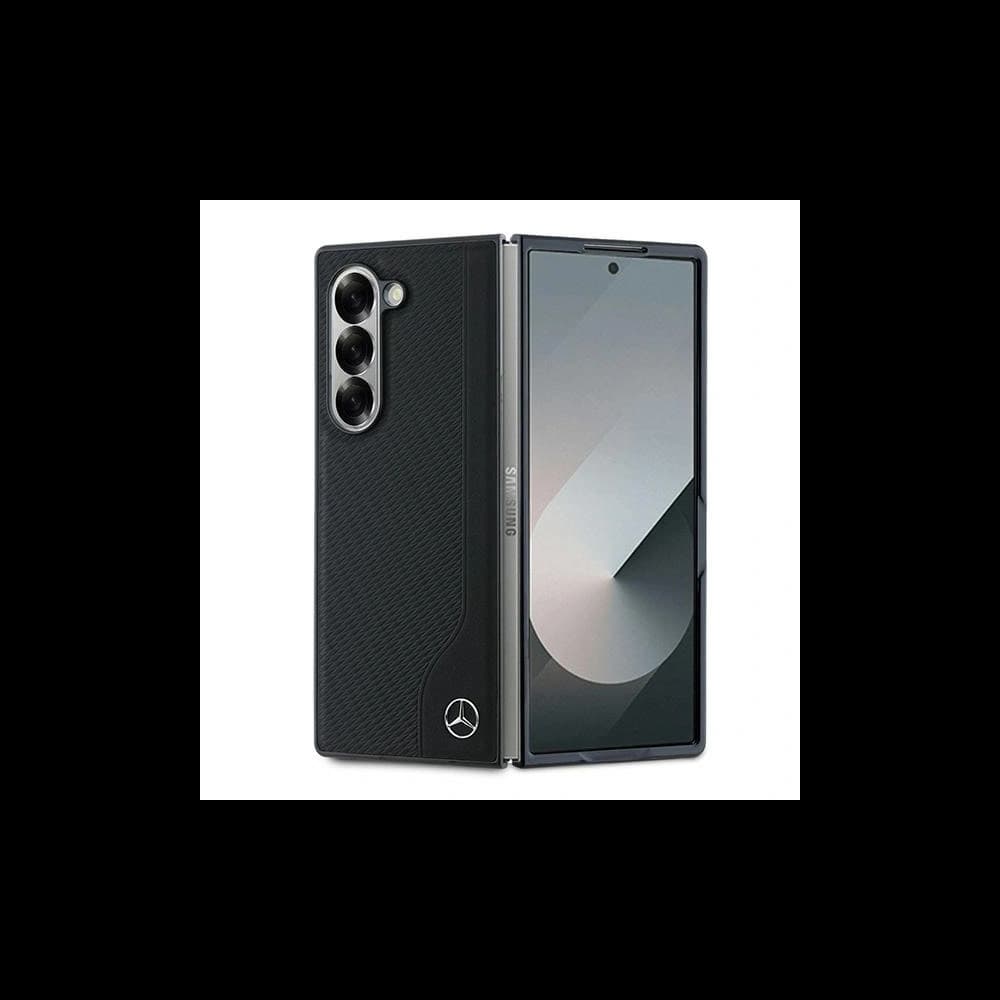 Mercedes MEHMZFD623RBGVK Samsung Galaxy Z Fold6 Leder Holzimitat MagSafe schwarz
