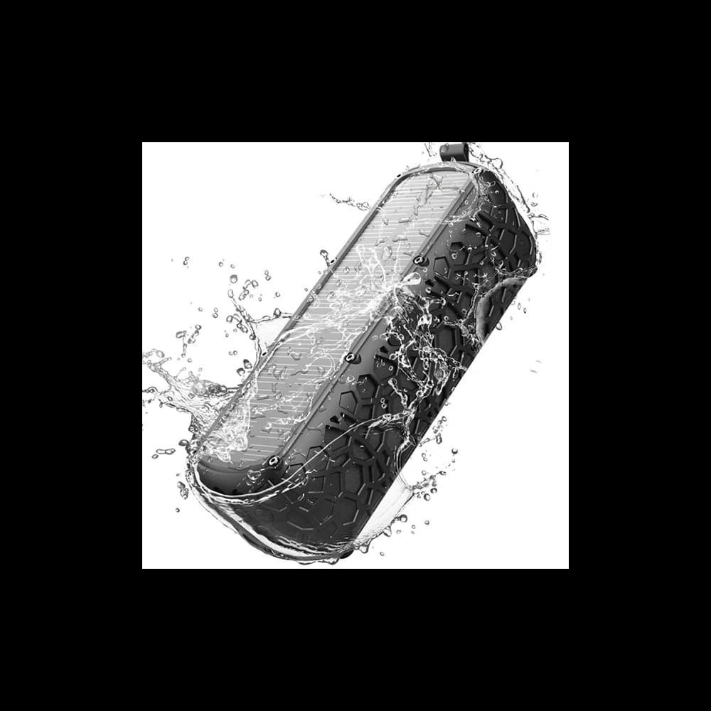 4smarts Bluetooth Végtelen Nyár hangszóró napenergiával, fekete színben - 2