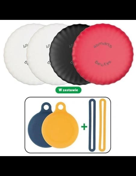 Lokalizator 4smarts Location Finder SkyTag Slim Set 2xWhite + Black + Red