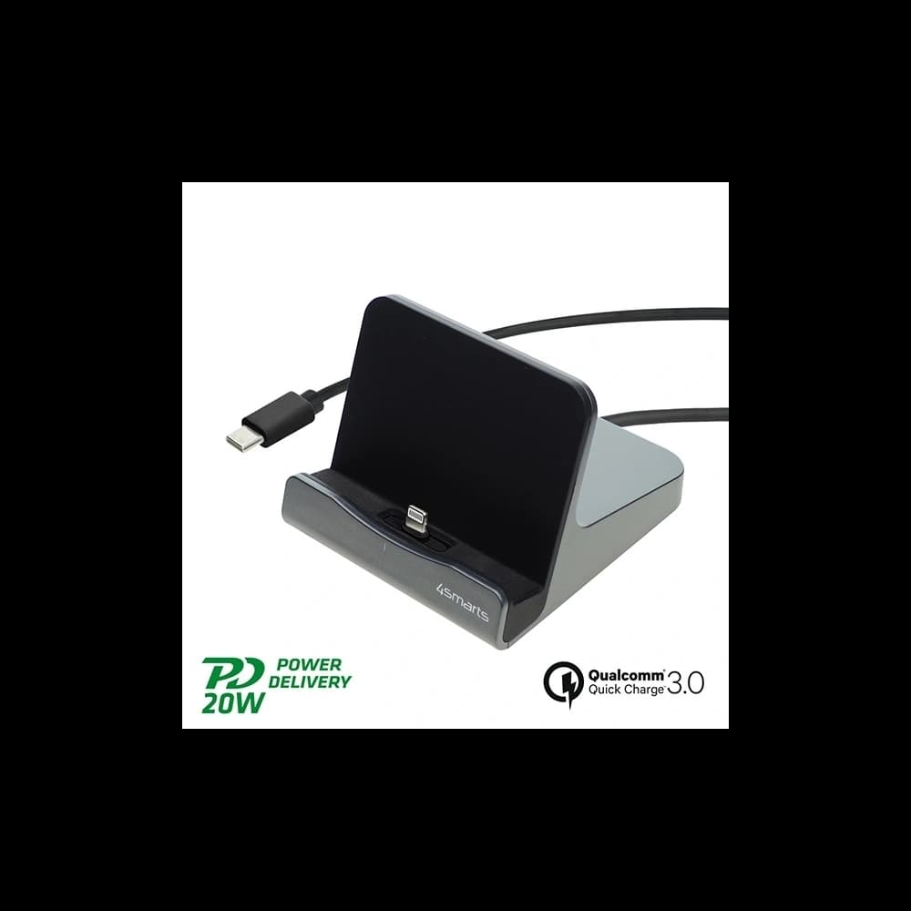 Dokovací stanice pro tablety 4smarts VoltDock Lightning 20W Gunmetal - 2