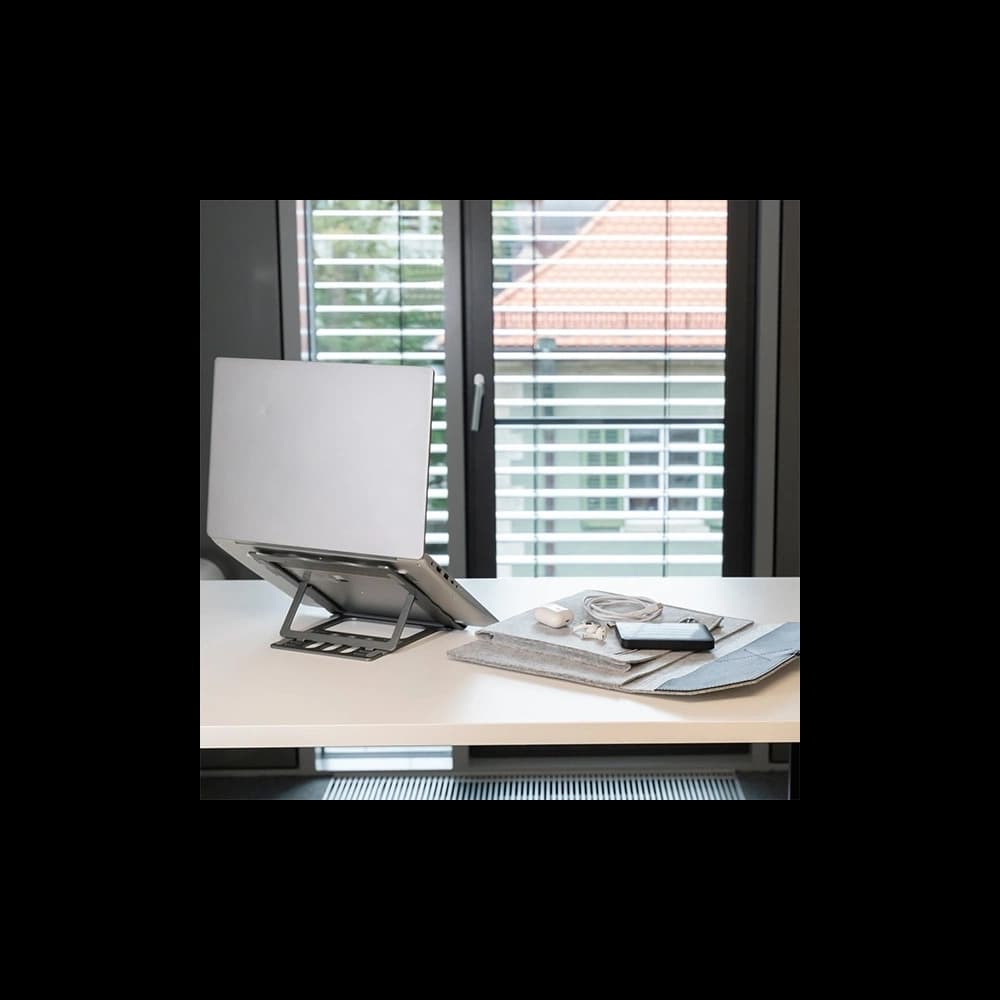 4smarts Laptop-/Tablet-Ständer Tasche FoldStand ErgoFix 13' grau/silber - 9