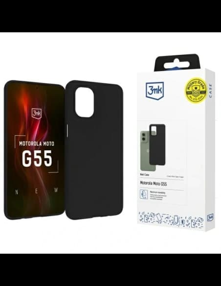 3MK Matt Case Motorola Moto G55 5G schwarz
