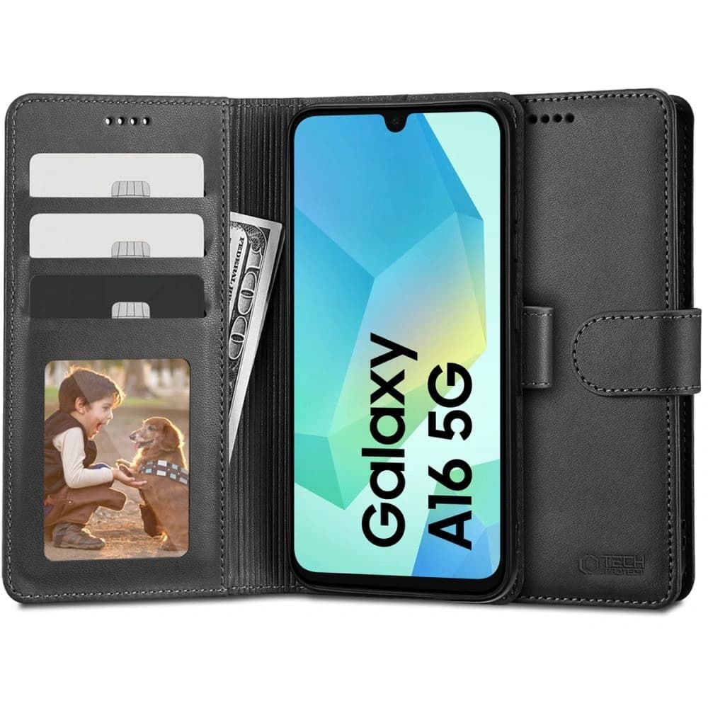 Tech-Protect Wallet Samsung Galaxy A16 4G / 5G Black - 1