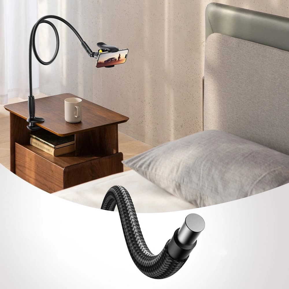 Joyroom JR-ZS389 phone holder with flexible arm for desk black - 13