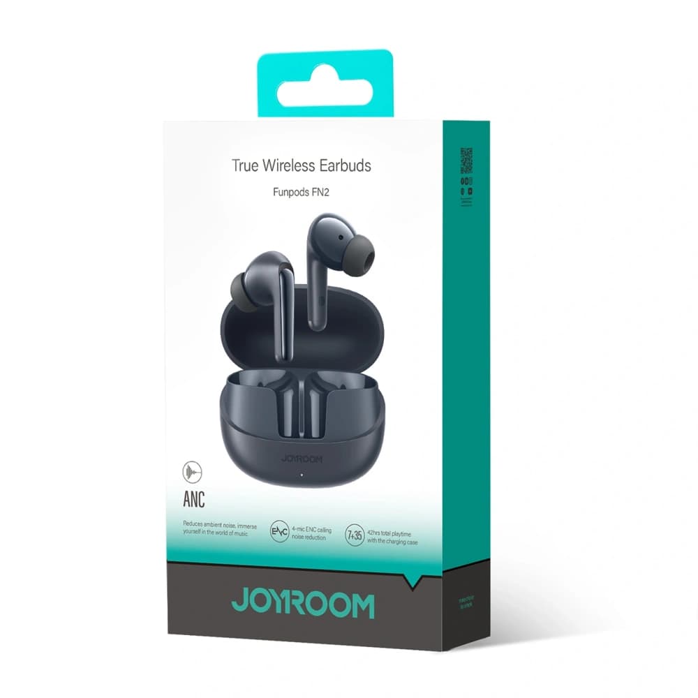 Bezdrátová sluchátka do uší Joyroom Funpods JR-FN2 TWS Bluetooth 5.4 ANC IP54 černá - 7