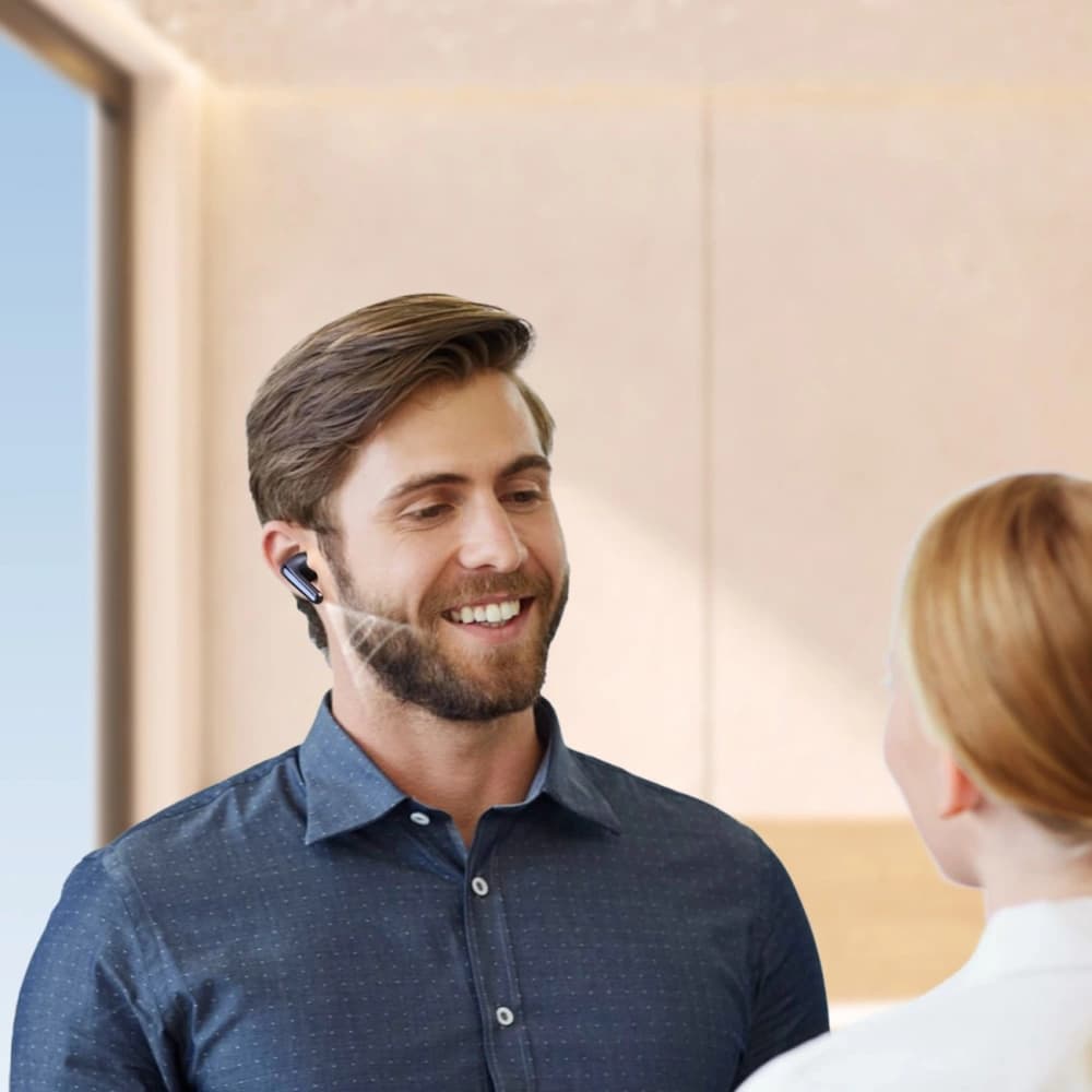 Bezdrátová sluchátka do uší Joyroom Funpods JR-FN2 TWS Bluetooth 5.4 ANC IP54 černá - 12