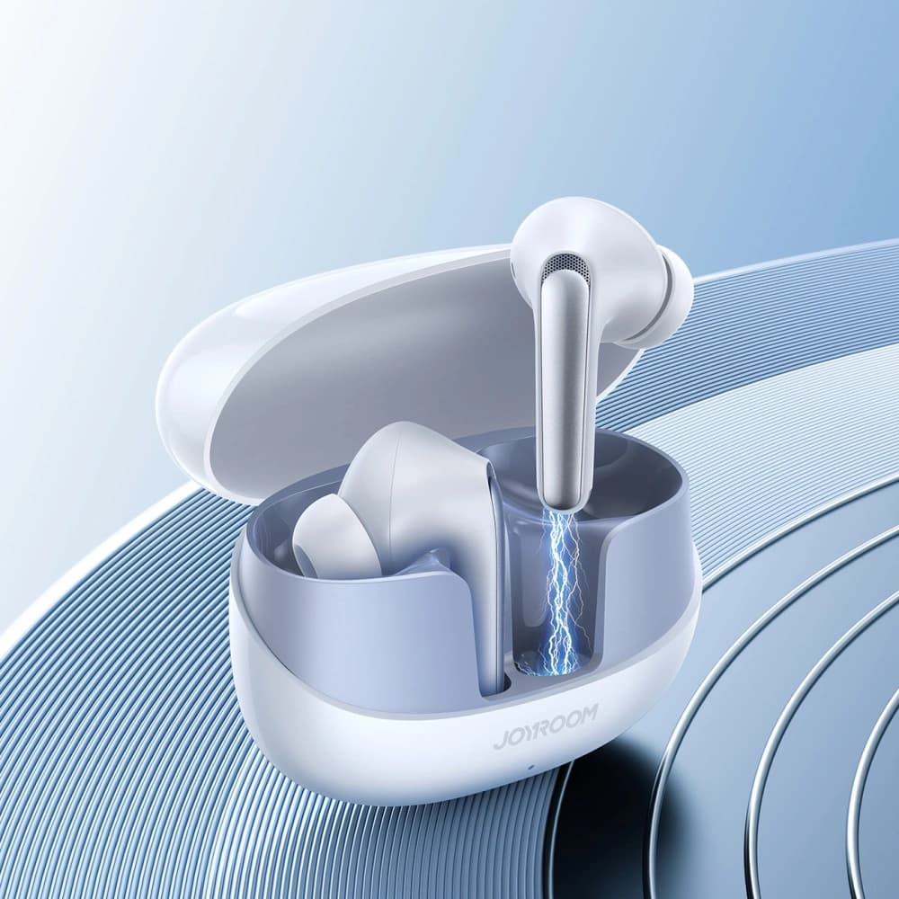 Bezdrátová sluchátka do uší Joyroom Funpods JR-FN2 TWS Bluetooth 5.4 ANC IP54 bílé - 12