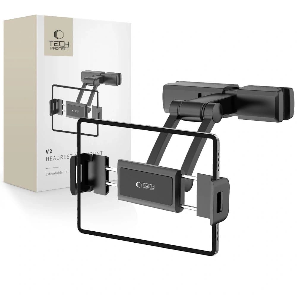 Tech-Protect Suport auto pentruHeadrest V2 extensibil Negru