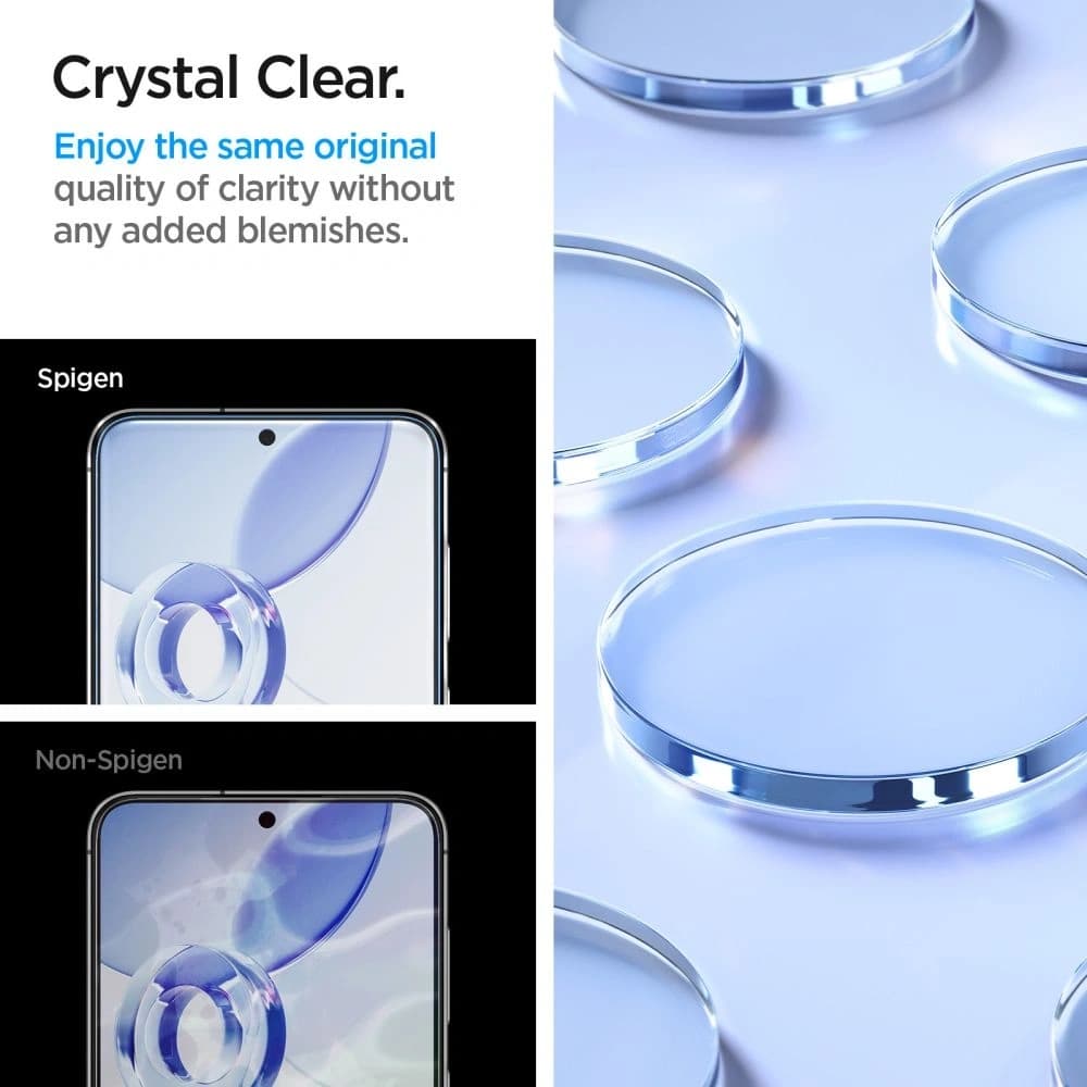 Spigen GLAS.tR ez Fit Samsung Galaxy S24 FE Clear [2 PACK] - 12