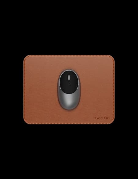 Podkładka na biurko ze skóry wegańskiej Satechi Premium Mouse Pad (brown)