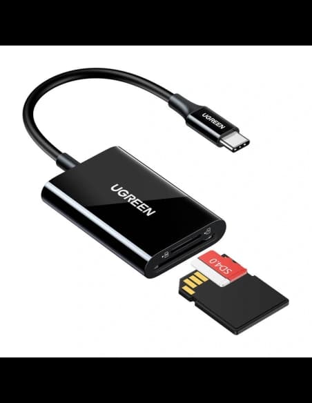 UGREEN CM265 Cititor de carduri USB-C / SD, MicroSD (negru)