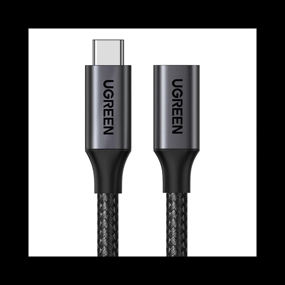 UGREEN US372 USB-C 3.2 férfi a USB-C Gen 2 női meghosszabbító kábel 0.5m (fekete) - 1