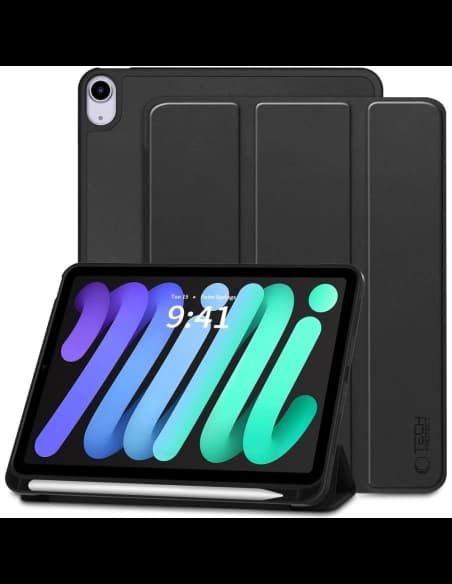 Tech-Protect SmartCase Pen Apple iPad Mini 8.3 6 / 7 2021 / 2024 Schwarz
