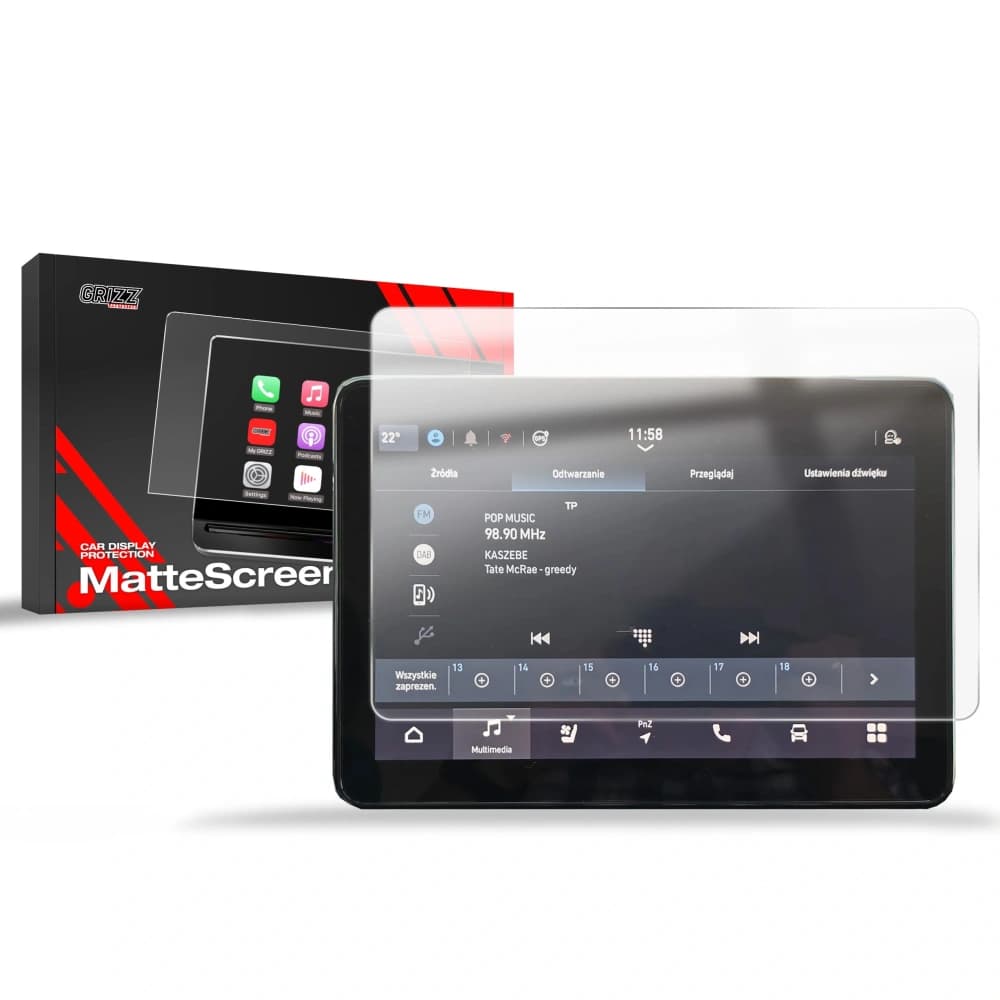 Matte GrizzGlass CarDisplay Protection Peugeot E-Boxer 10" 2024-2025 - 1