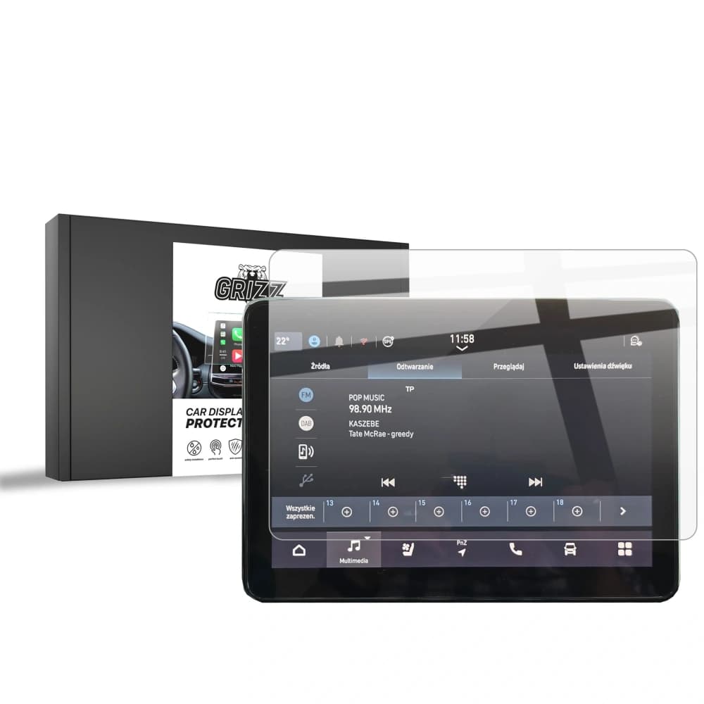 Ceramic GrizzGlass CarDisplay Protection Fiat Mileo 10" 2024-2025 - 1