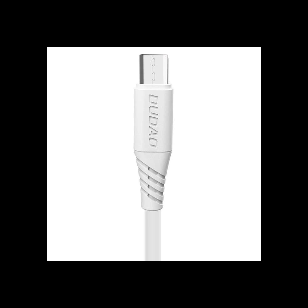 Dudao cablu USB-A / MicroUSB 5A 1m alb - 2