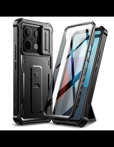 [OUTLET] Case Tech-Protect Kevlar Cam+ Xiaomi Redmi Note 13 Pro 5G / POCO X6 5G Schwarz