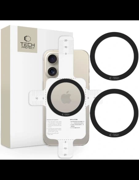 Tech-Protect MMP-110 Magnetic MagSafe Ring Black [2 PACK]