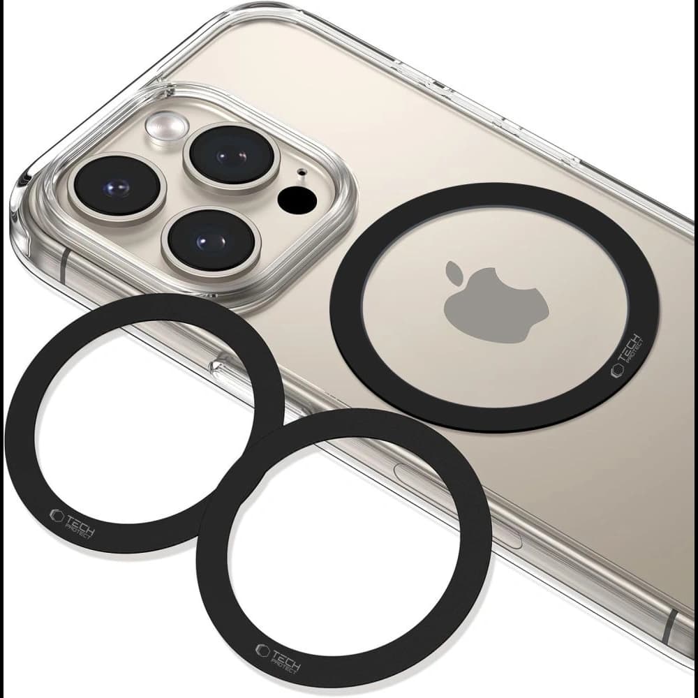 Tech-Protect MMP-110 Magnetic MagSafe Ring Black [2 PACK] - 5