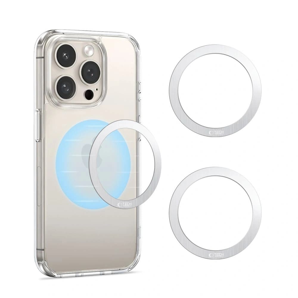 Tech-Protect MMP-110 Magnetic MagSafe Ring Silver [2 PACK] - 3
