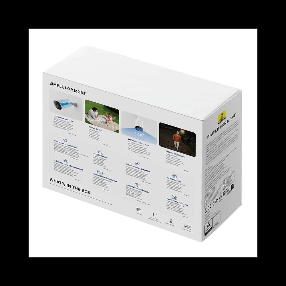 Baseus B1 2K Kültéri Kamera (Fehér) - 7