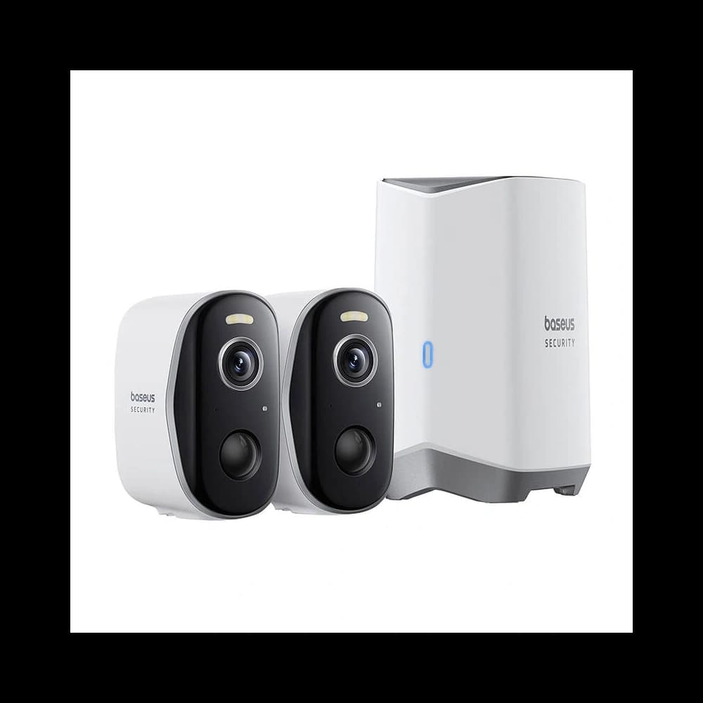 Baseus N1 2K kültéri kamera 2 db-os szett (Fehér) - 4