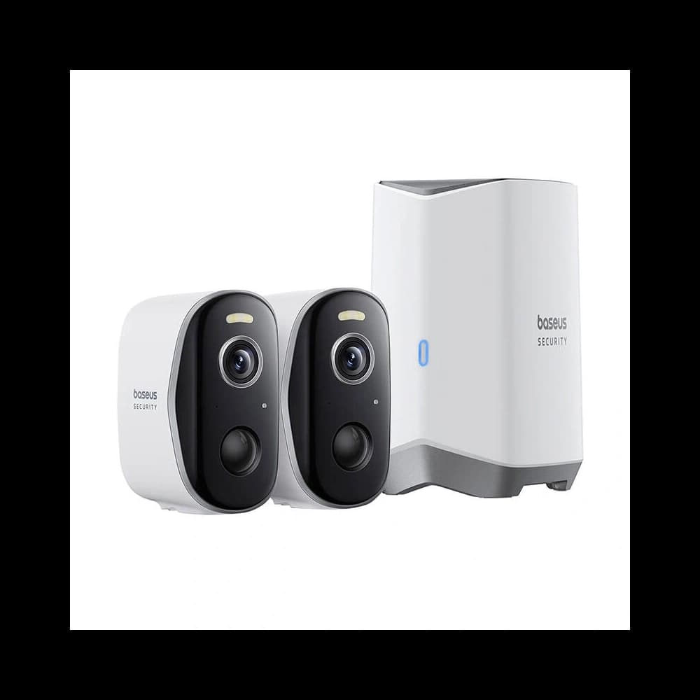 Sada 2 venkovních kamer Baseus N1 Plus 2K (Bílé) - 4