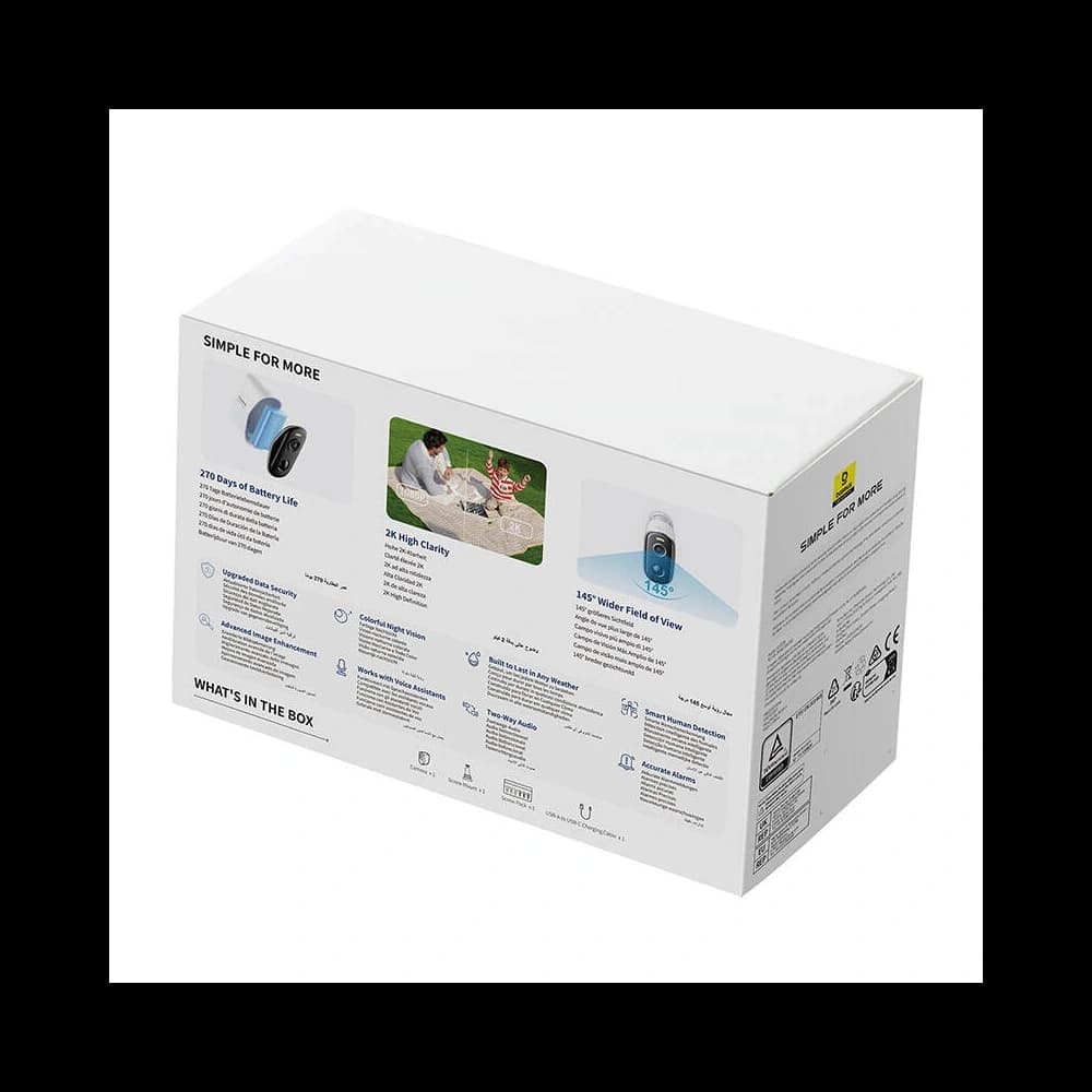 Baseus N1 Plus Kültéri Kamera (Fehér) - 5