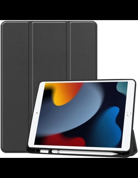 Bizon Case Tab Lizard Apple iPad 9/8/7 10.2 2021/2020/2019 fekete