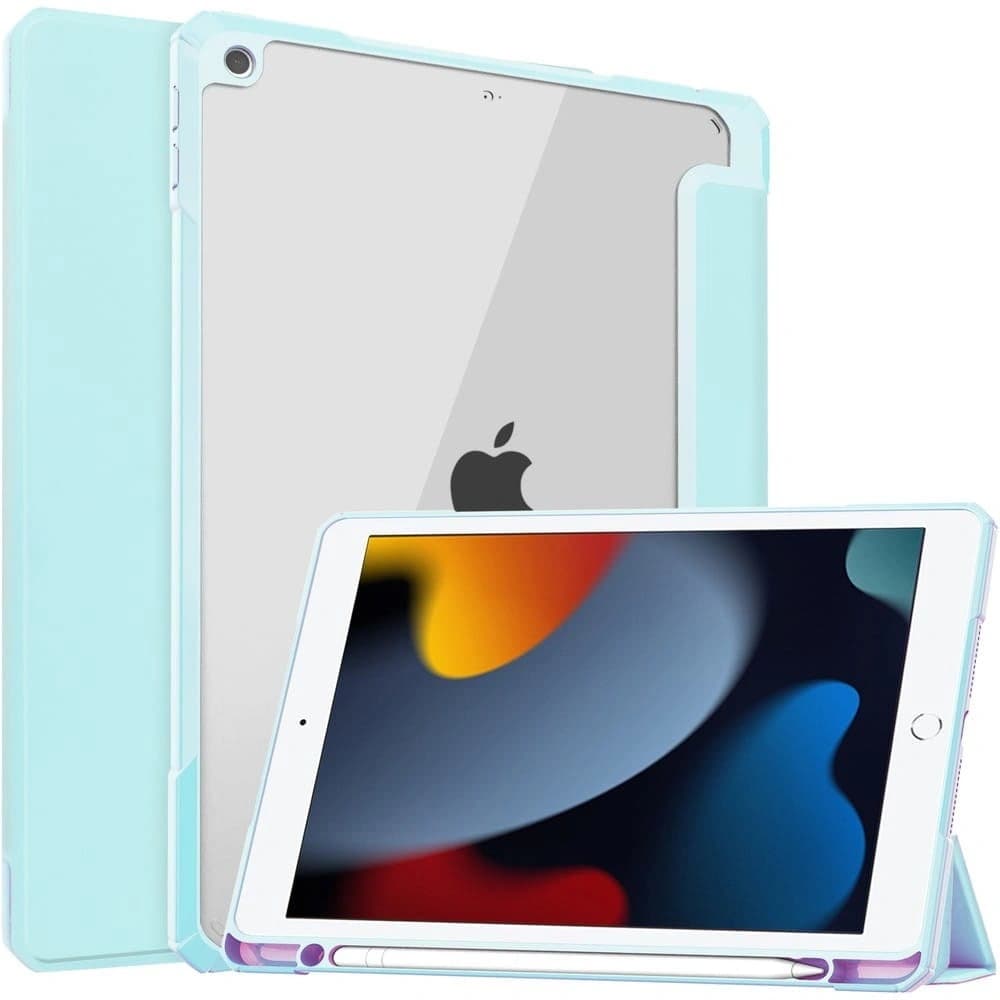 Etui Bizon Case Tab Clear Matt do Apple iPad 9/8/7 10.2 2021/2020/2019 modré