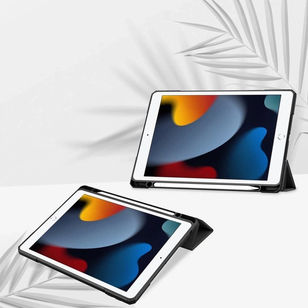 Bizon Case Tab Clear Matt Apple iPad 9/8/7 10.2 2021/2020/2019 fekete - 2